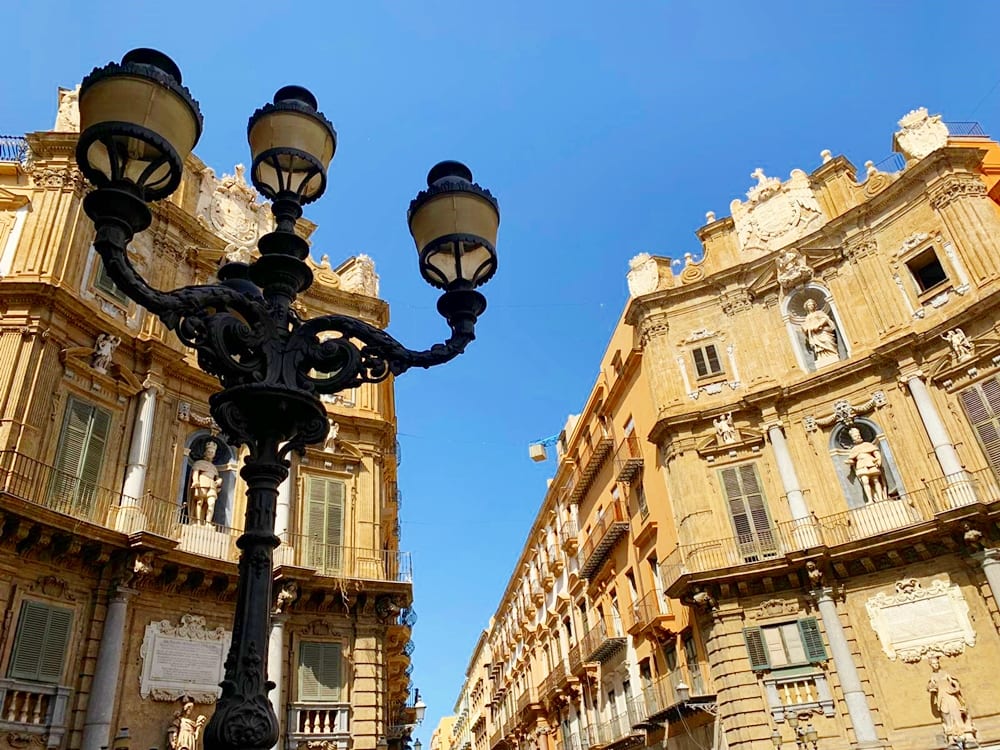 palermo quattro canti centro storico via maqueda cassaro corso vittorio