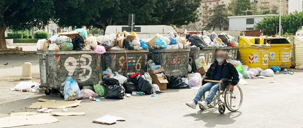 spazzatura rifiuti palermo cds